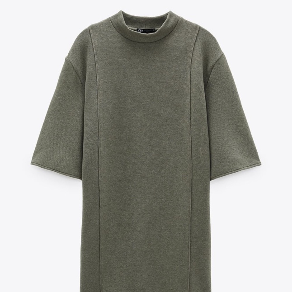 NWT Zara Textured Weave Dress - Picture 3 of 8